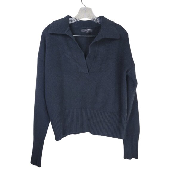 Banana Republic Luna Cashmere Sweater Polo - Picture 2 of 8